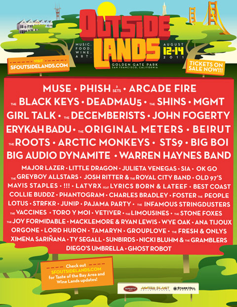 2025 Music Festival Lineups: Outside Lands, Coachella, Lollapalooza 2025 Music Festival Lineups: Outside Lands, Coachella, Lollapalooza
