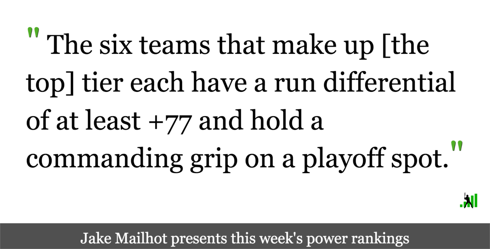 Analysis Of FanGraphs Power Rankings: March 27 - April 6 Analysis Of FanGraphs Power Rankings: March 27 - April 6
