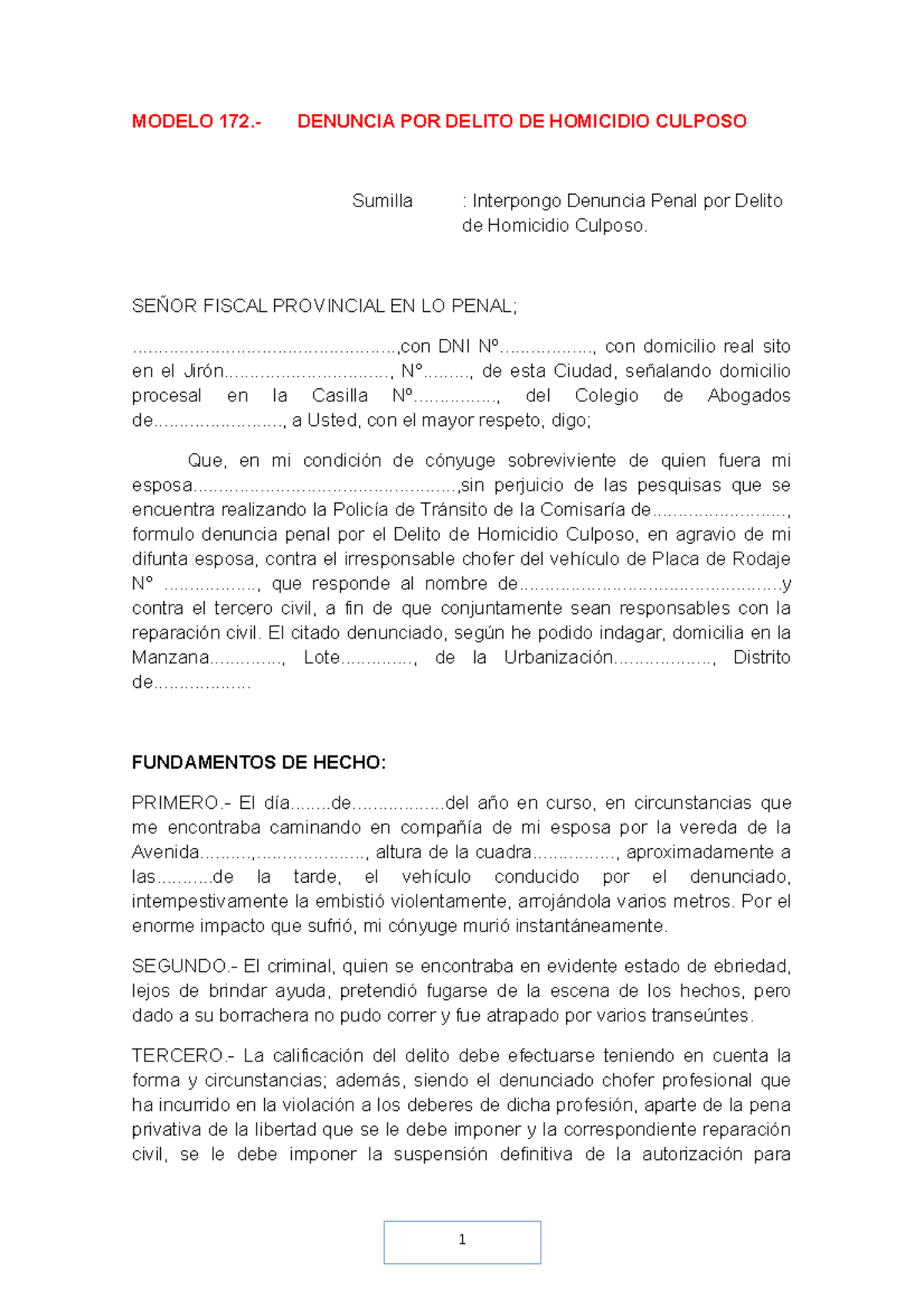 Caso Arrayanes: Detalles De La Oferta Por Homicidio Culposo Caso Arrayanes: Detalles De La Oferta Por Homicidio Culposo