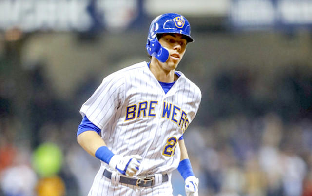 Christian Yelich Makes Spring Training Return Following Back Surgery Christian Yelich Makes Spring Training Return Following Back Surgery