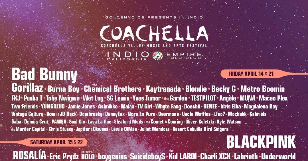 Coachella 2025: Your Guide To Official Performer Merch On Amazon Coachella 2025: Your Guide To Official Performer Merch On Amazon