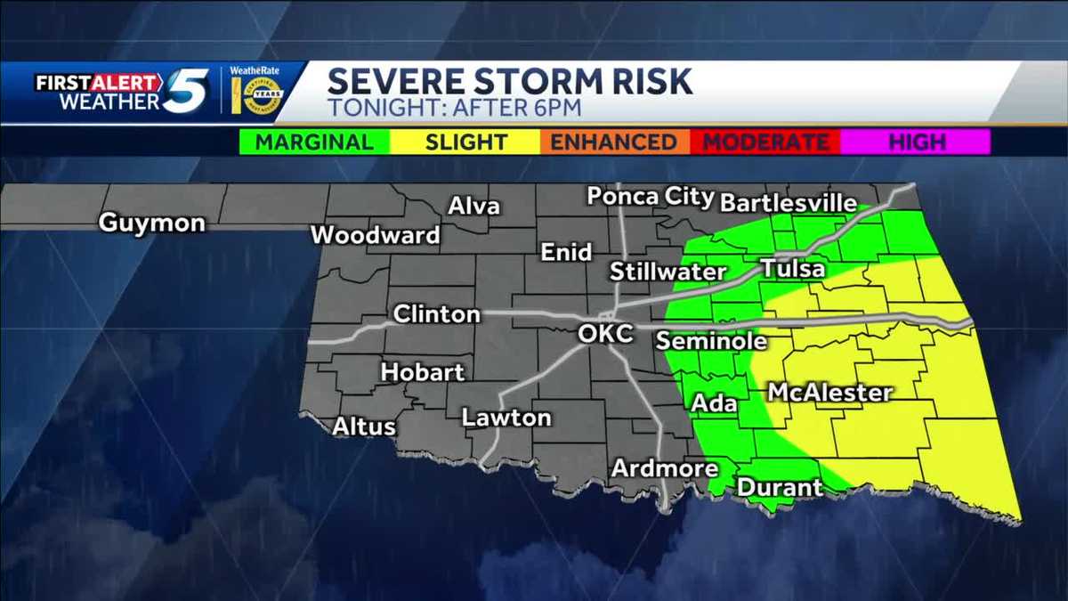 Oklahoma Severe Weather Timeline: Hail And Strong Winds Wednesday Oklahoma Severe Weather Timeline: Hail And Strong Winds Wednesday